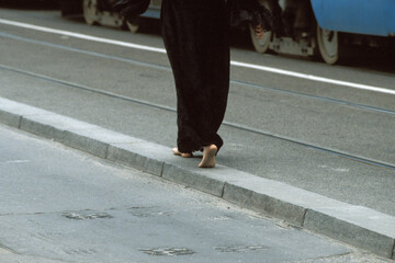 barfuss in der Stadt