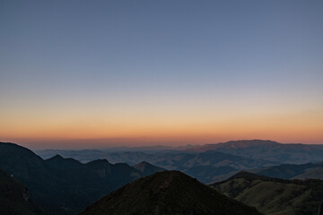 Obraz premium sunset in the mountains