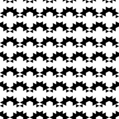 Seamless pattern. Triangles, rhombuses, figures ornament. Geometrical backdrop. Abstract background. Polygons motif. Geometric shapes wallpaper. Digital paper, textile print, web design. Vector