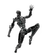 mega drone soldier robot in action