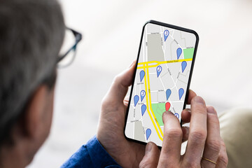 Looking Up Online GPS Location Map