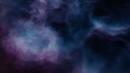 Obraz na płótnie Canvas nebula gas cloud in deep outer space, Science fiction illustrarion, colorful space background with stars 3d render 