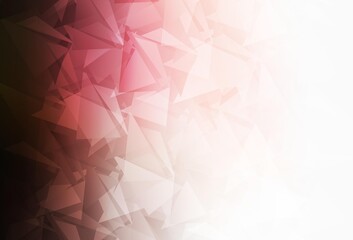 Naklejka premium Light Pink, Red vector triangle mosaic template.