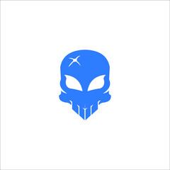 skull logo templet vector icon 