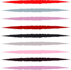 Colorful vector brush srokes texture. Distressed unevenbackground. Abstract distressed vector illustration. Overlay over any design to create interesting effect and depth. EPS10