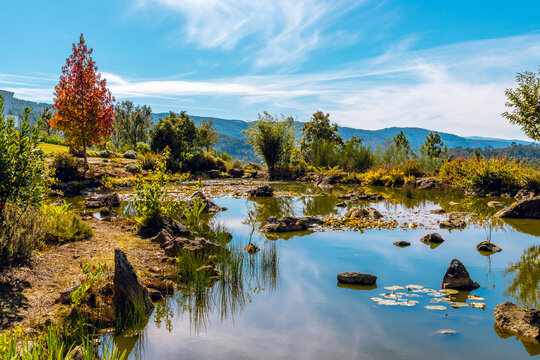 Beautiful lake in Mondim de Basto Portugal