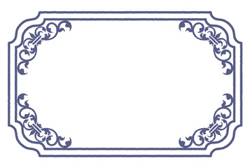 ビンテージ、アンティークな装飾フレーム。ベクター素材