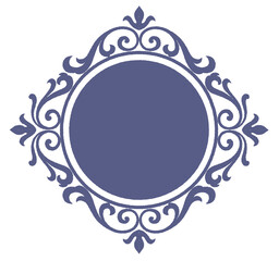 ビンテージ、アンティークな装飾フレーム。ベクター素材