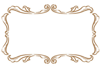 ビンテージ、アンティークな装飾フレーム。ベクター素材
