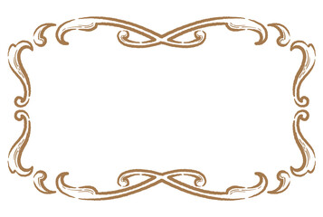 ビンテージ、アンティークな装飾フレーム。ベクター素材
