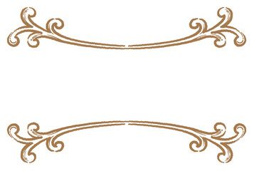 ビンテージ、アンティークな装飾フレーム。ベクター素材