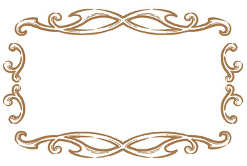 ビンテージ、アンティークな装飾フレーム。ベクター素材
