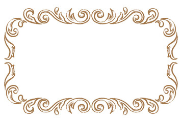 ビンテージ、アンティークな装飾フレーム。ベクター素材