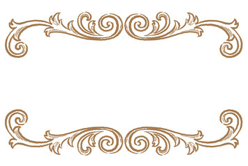 ビンテージ、アンティークな装飾フレーム。ベクター素材