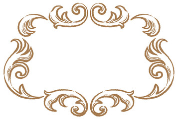ビンテージ、アンティークな装飾フレーム。ベクター素材