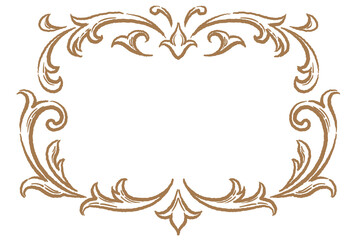 ビンテージ、アンティークな装飾フレーム。ベクター素材