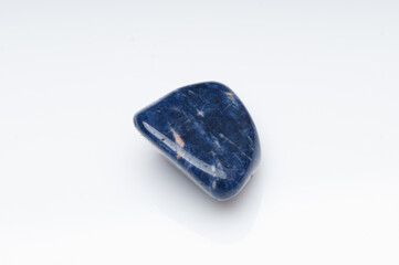 Natural sodalite on white background