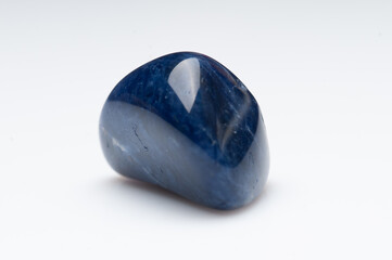 Natural sodalite on white background