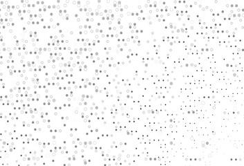 Light Silver, Gray vector pattern with spheres.