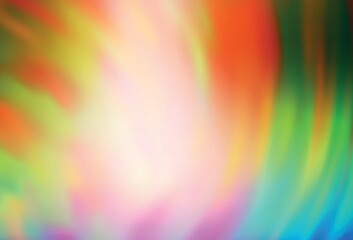Light Multicolor vector blurred bright template.