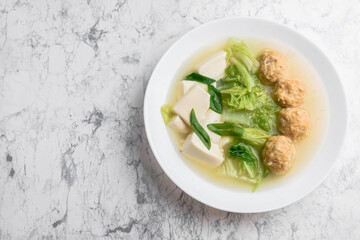 白菜と鶏団子のスープ