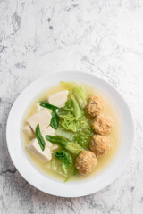 白菜と鶏団子のスープ