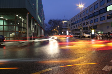 Luzern Verkehr Stadt Nacht dunkel