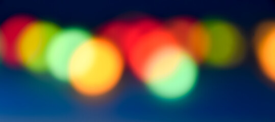 view of blurred colored lights