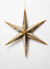 Mirrored Christmas star ornament