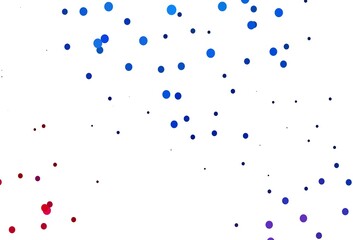 Light Blue, Red vector cover with spots.