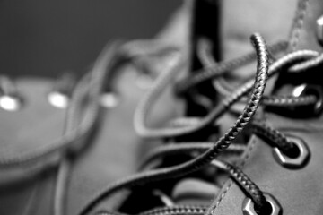 Close up of boots texture