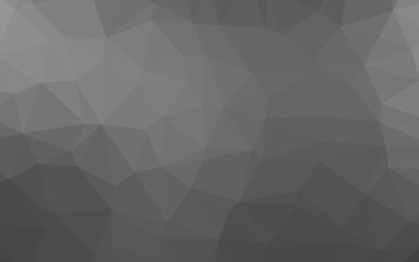 Light Silver, Gray vector shining triangular background.