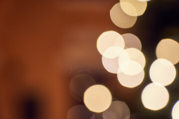 Blurred bokeh as a background.