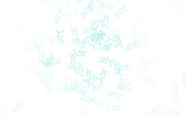Fototapeta premium Light Green vector template with artificial intelligence structure.