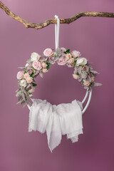 Newborn baby photography swing. Background for newborn baby.