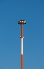 Fototapeta na wymiar street lamp, lighting equipment, electricity pylon