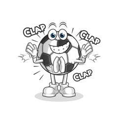 ball applause illustration. character vector