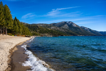 Fototapeta na wymiar Lake Tahoe during the Day