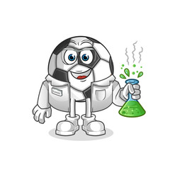ball scientist character. cartoon mascot vector