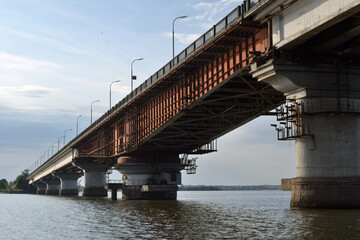 transport bridge over the river