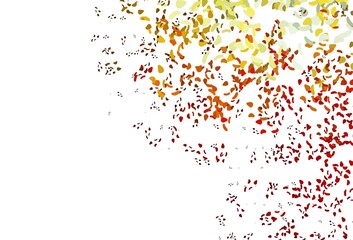 Light Green, Red vector pattern with chaotic shapes.