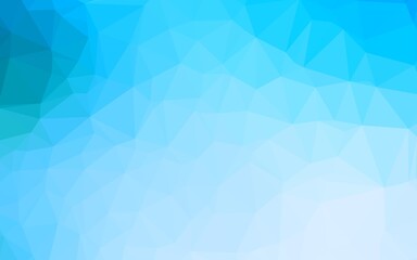 Light BLUE vector abstract polygonal layout.