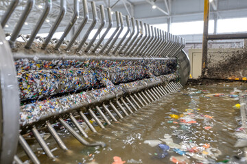 Blade shaft of PET plastic washing floating machine.
