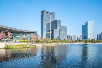 Cityscape of Nansha, Guangzhou, China