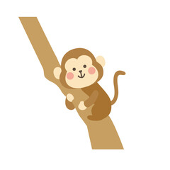 さる　可愛いイラスト