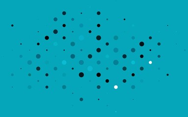 Light BLUE vector background with bubbles.