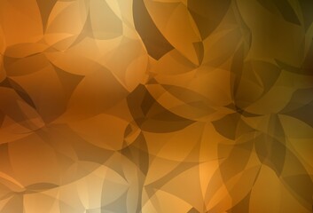 Light Orange vector polygonal pattern.