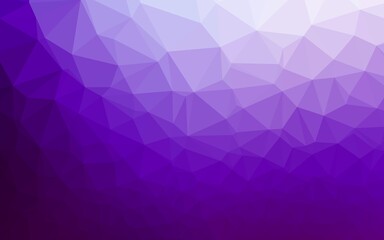 Light Purple vector shining triangular background.