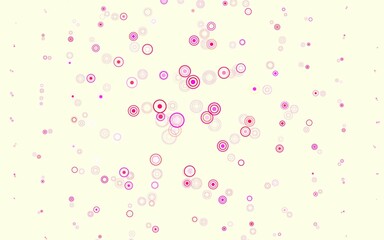 Fototapeta na wymiar Light Pink, Yellow vector background with spots.