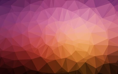 Obraz premium Dark Red, Yellow vector blurry triangle pattern.